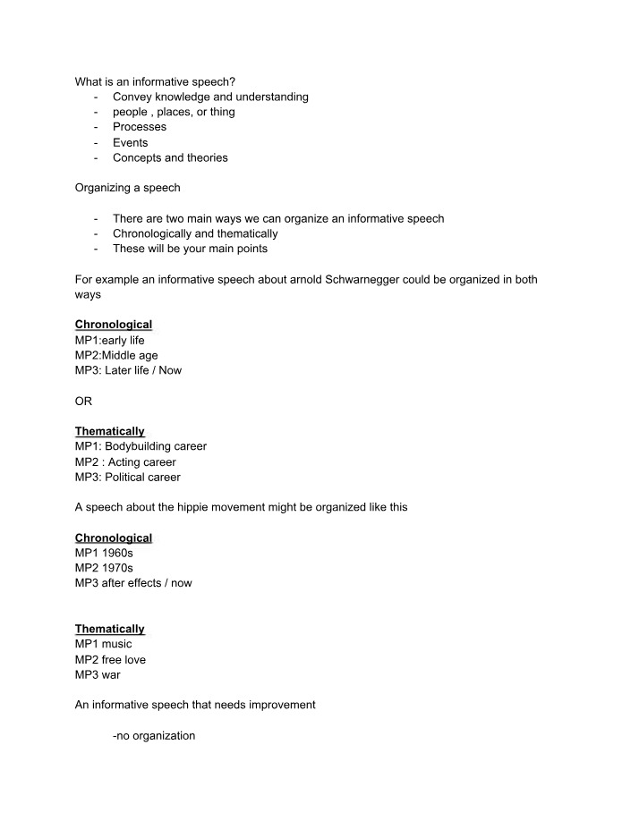 Comms 110 - Class Notes