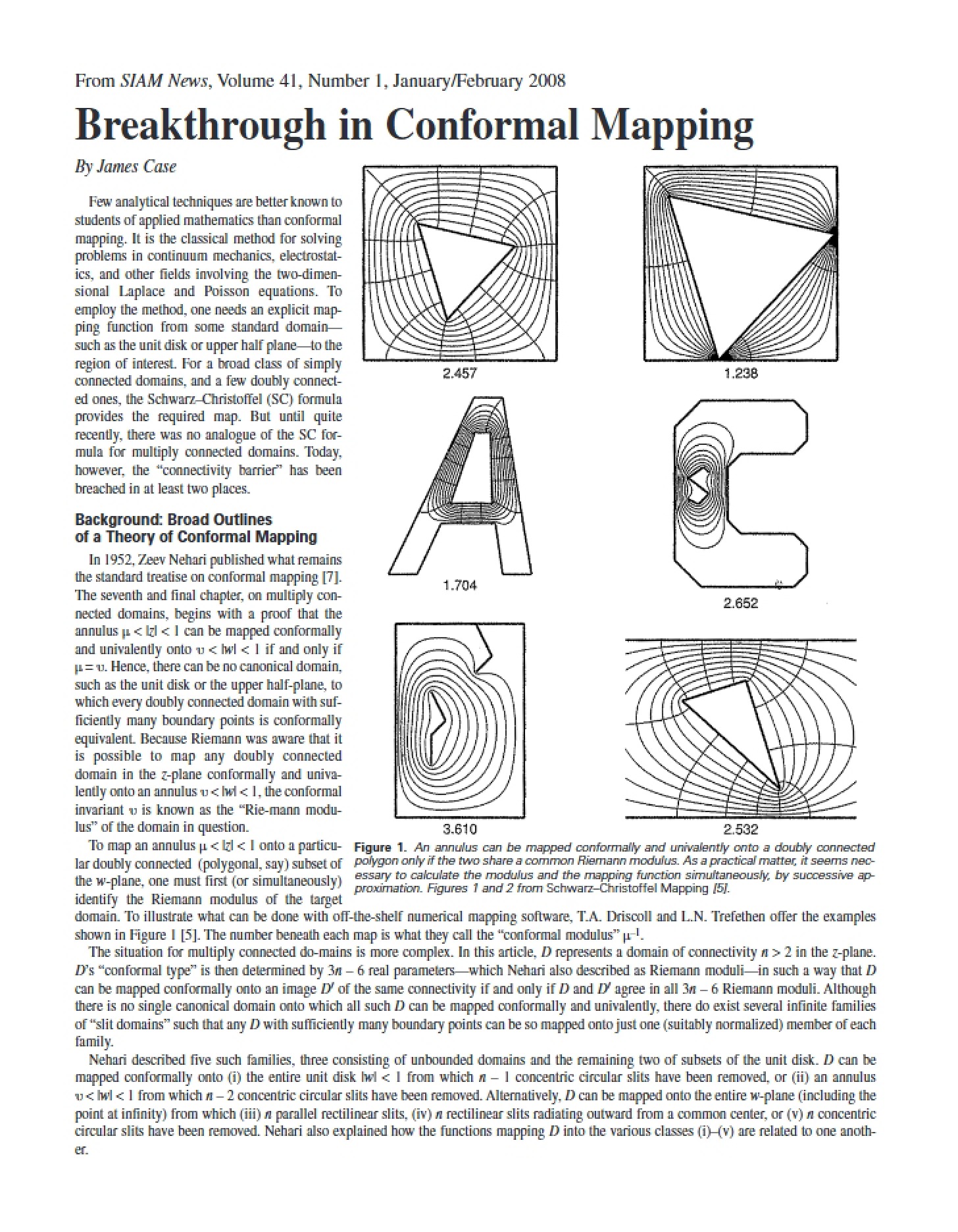 Conformal Mapping Breakthroughs
