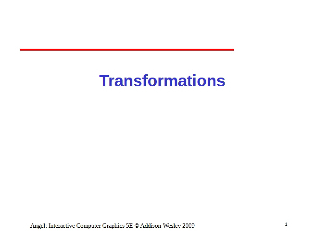 Graphic Transformations