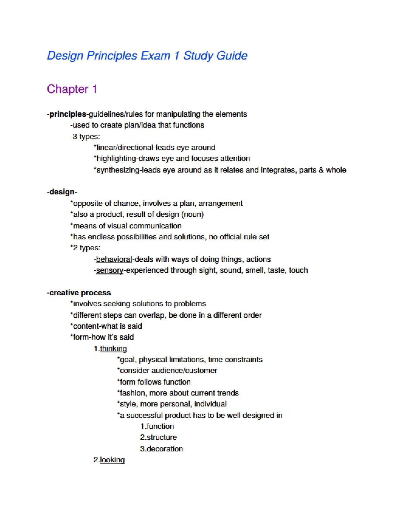 Key Concepts from the First Chapter of Visual Design