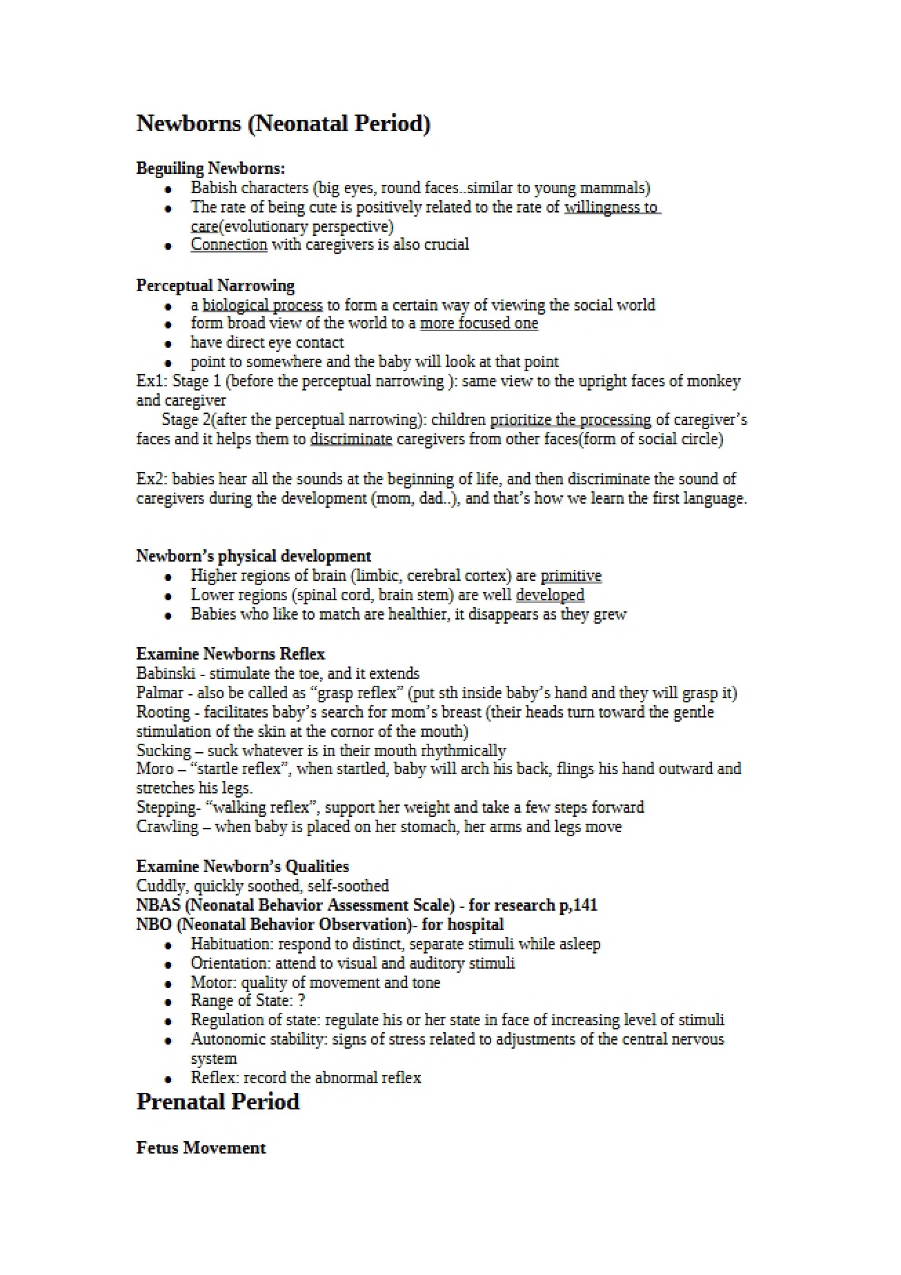 Neonatal Period A Study of Newborns
