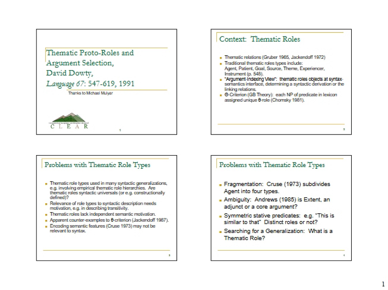 Thematic Proto-Roles