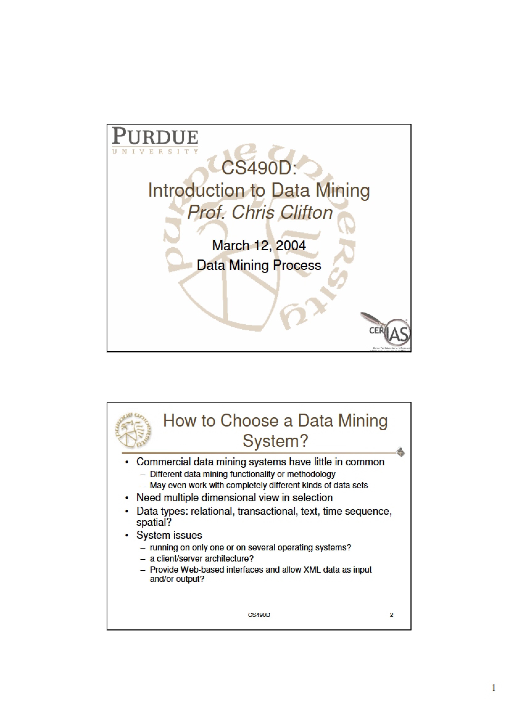 Data Mining Process