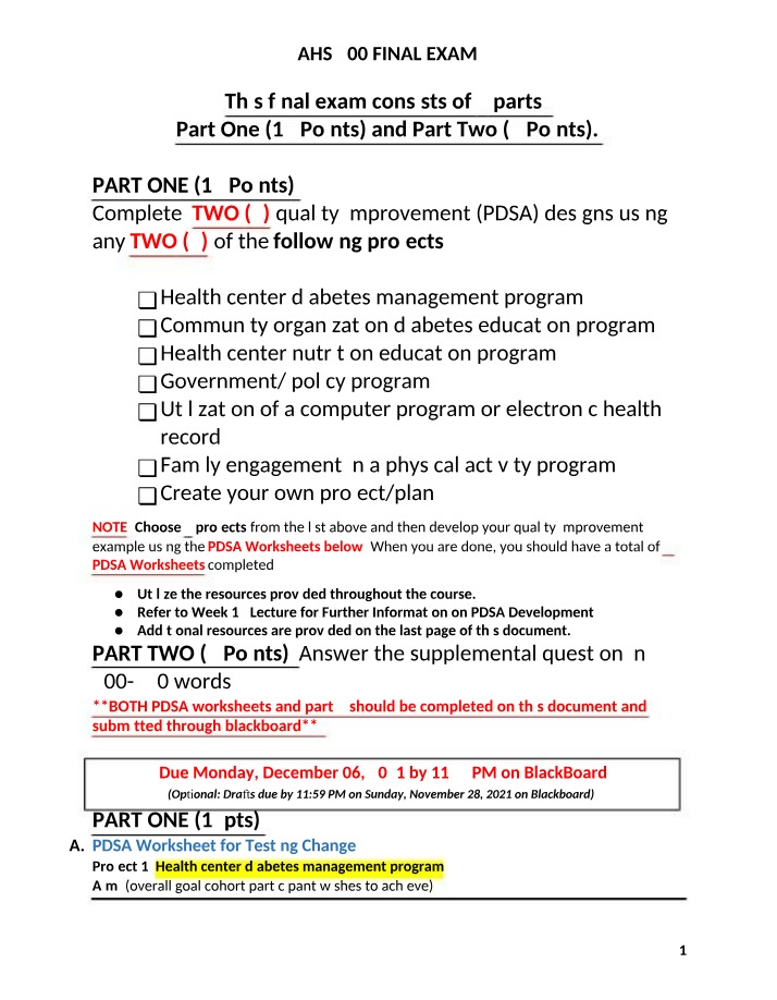 Final Exam - Fall 2021