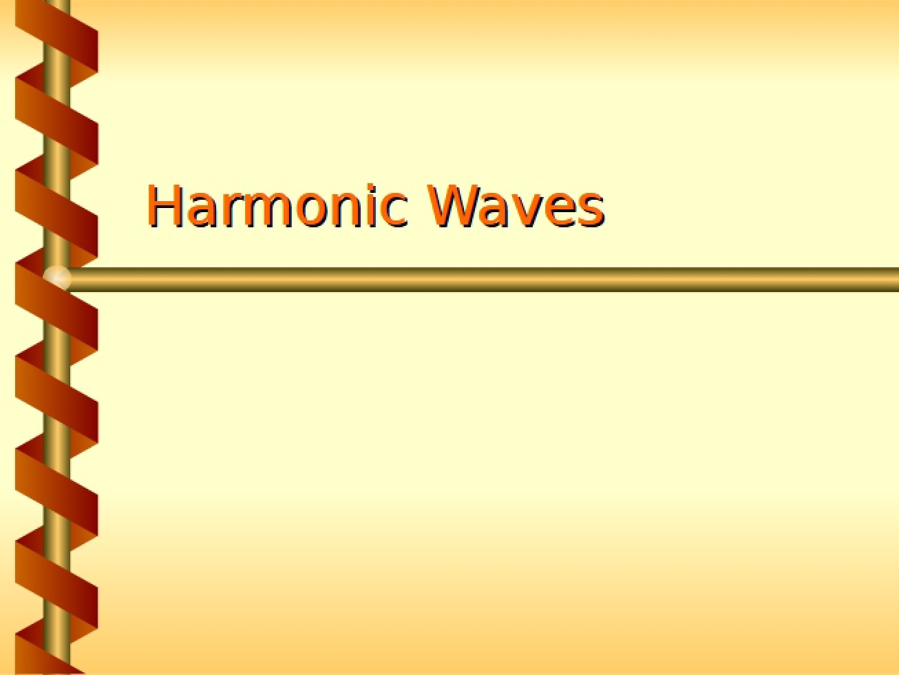 Waves Harmonic