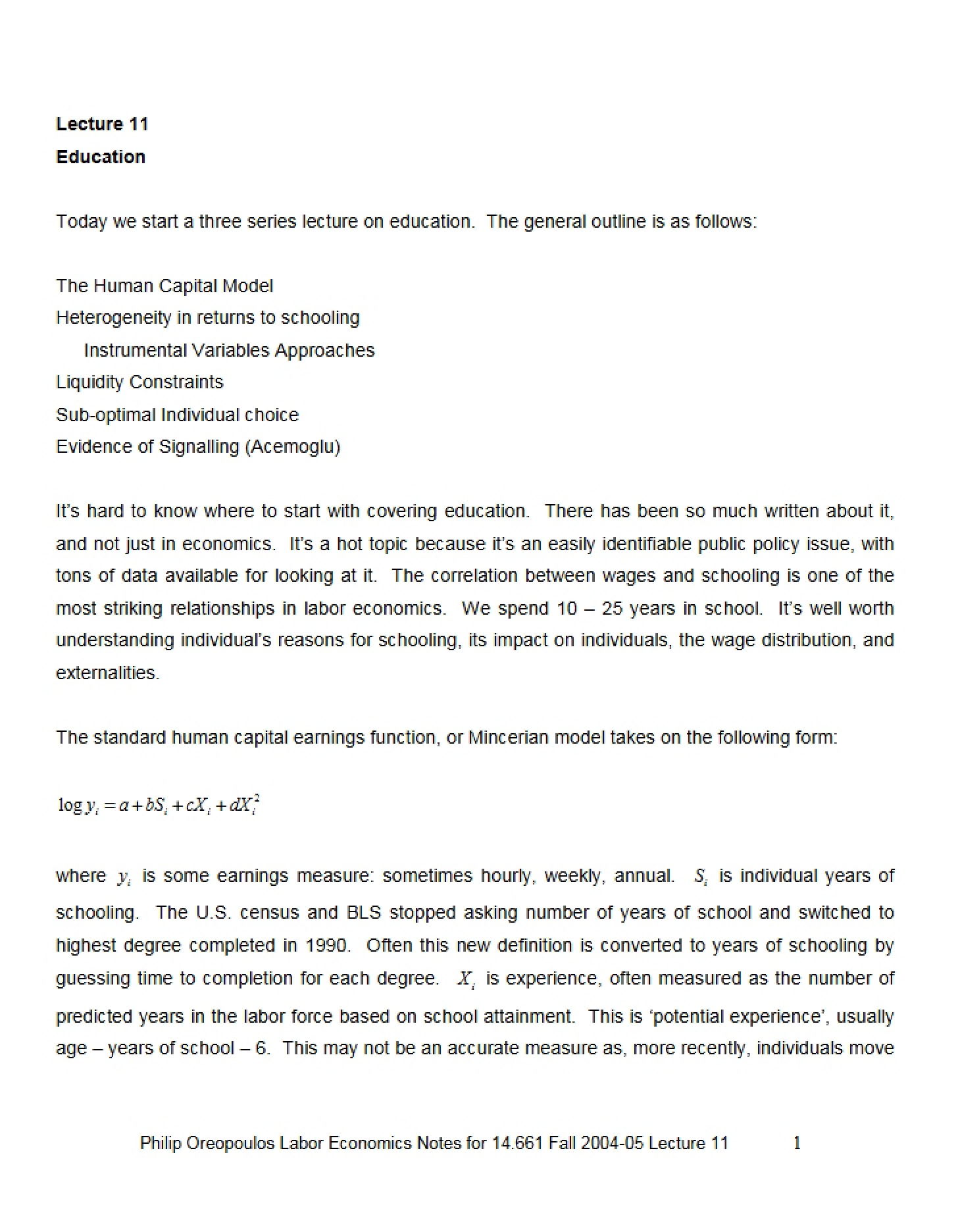 Educational Economics