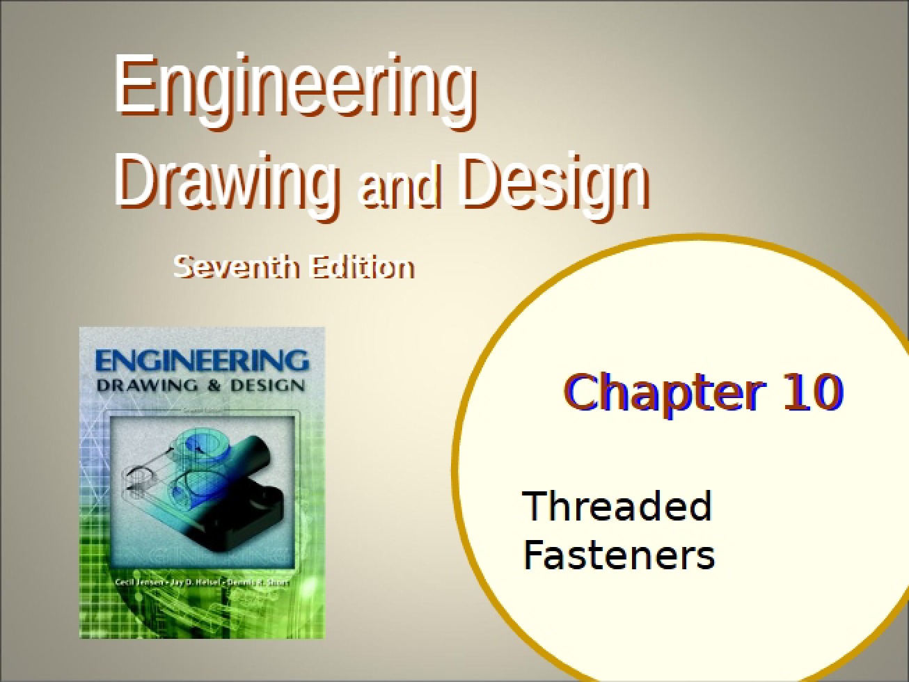Tenth Chapter Threaded Fasteners