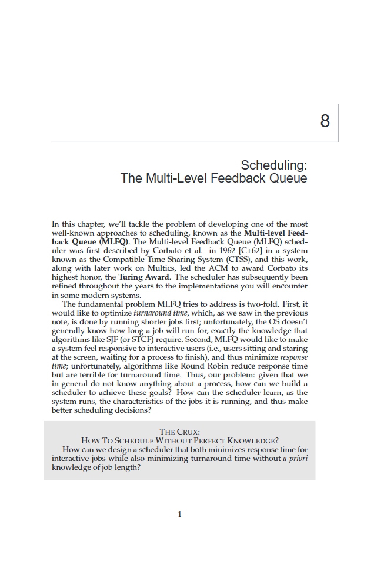 Multi-Level Feedback Queue Scheduling - 12 Pages