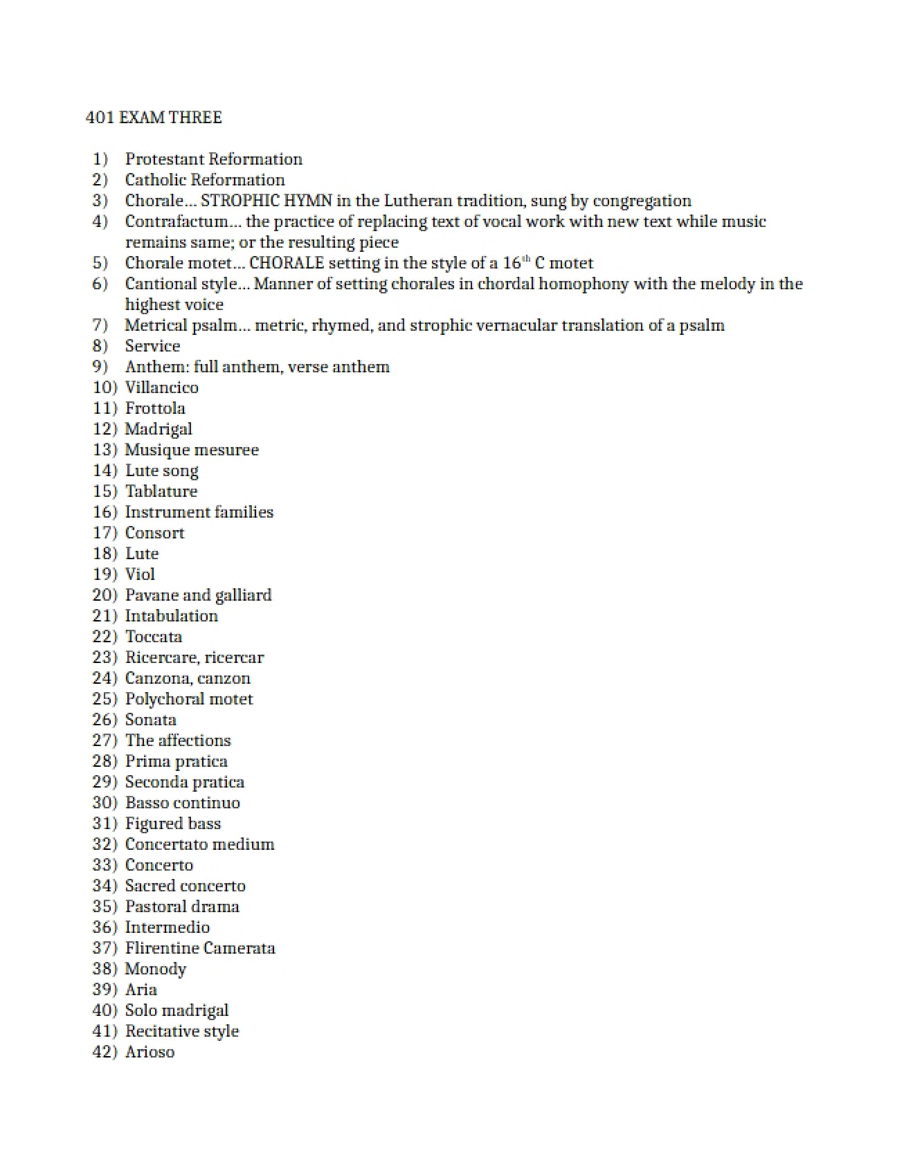 Exam 3 for M401