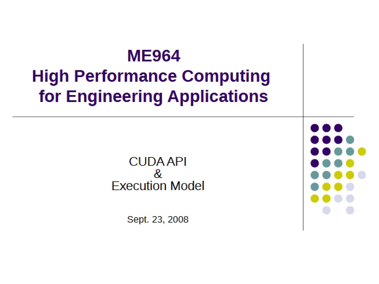 First Assignment for ME 964