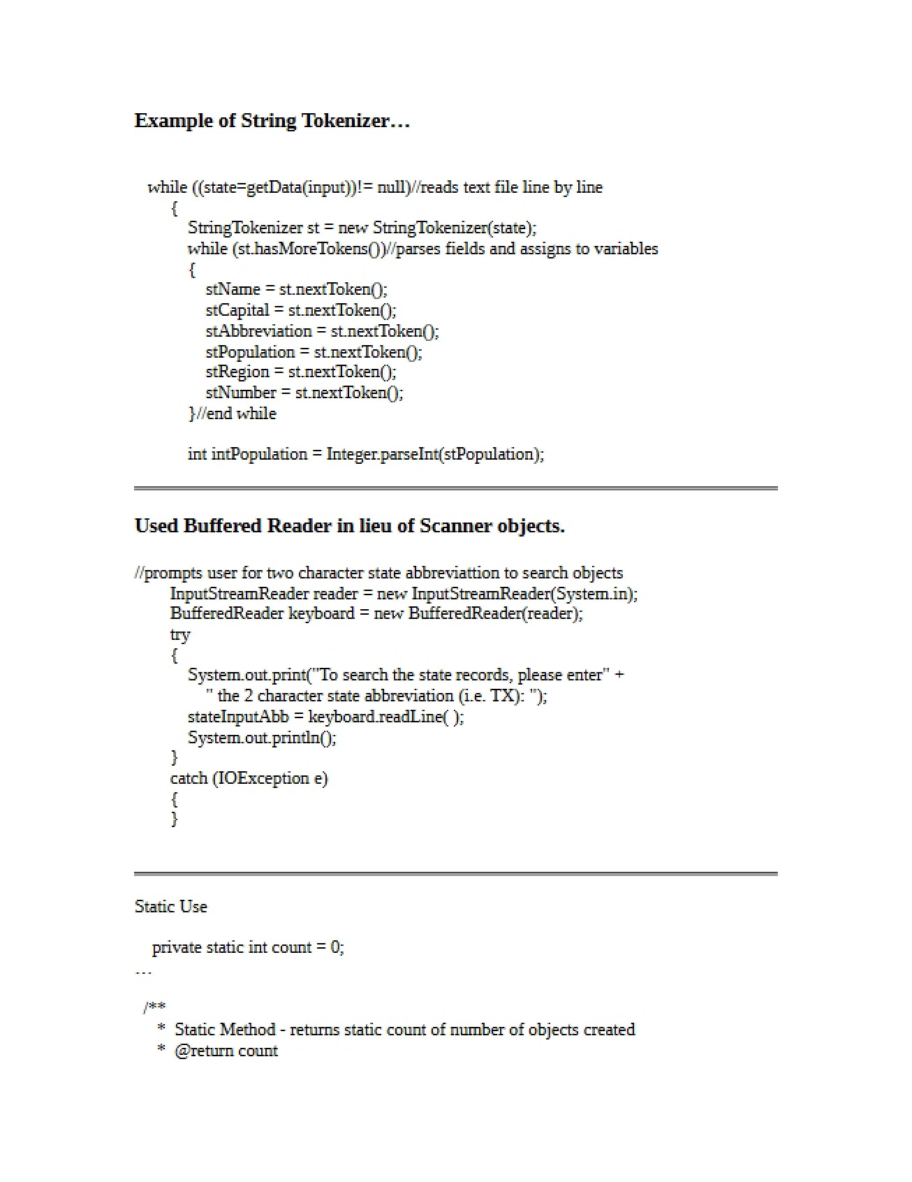 Object Oriented Programming Materials