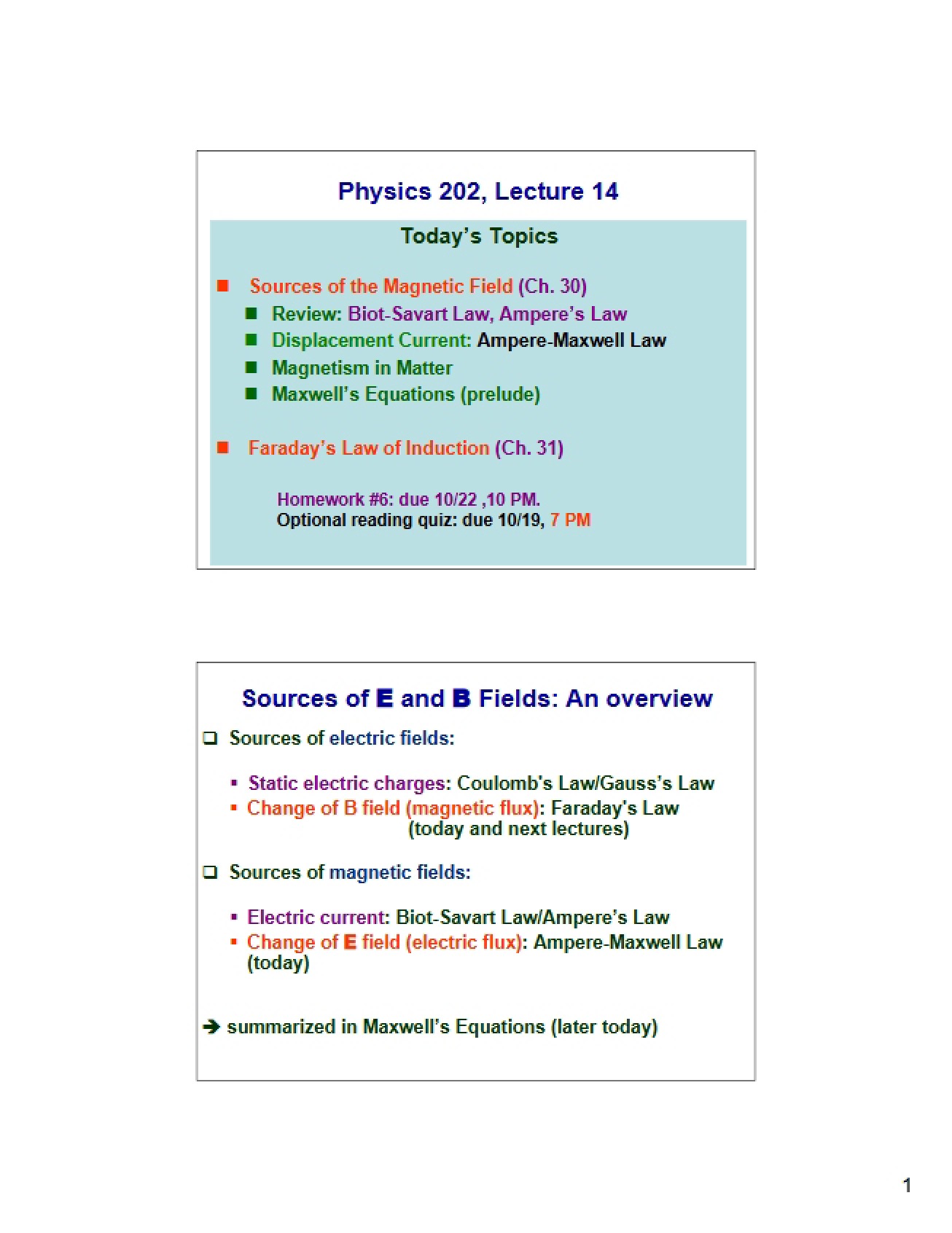 Magnetic Fields and Forces (Lecture 11)
