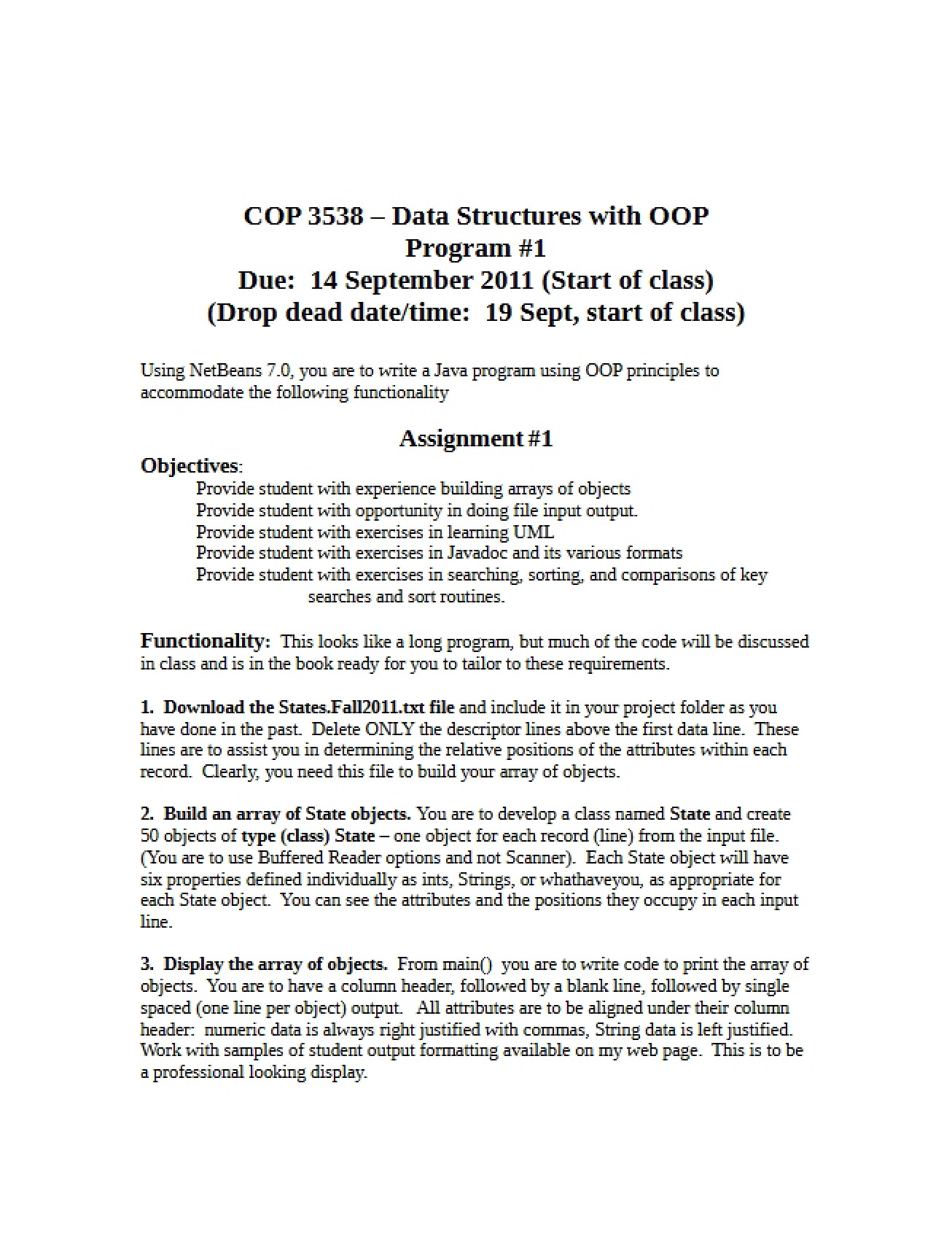 Notes on Data Structures OOP