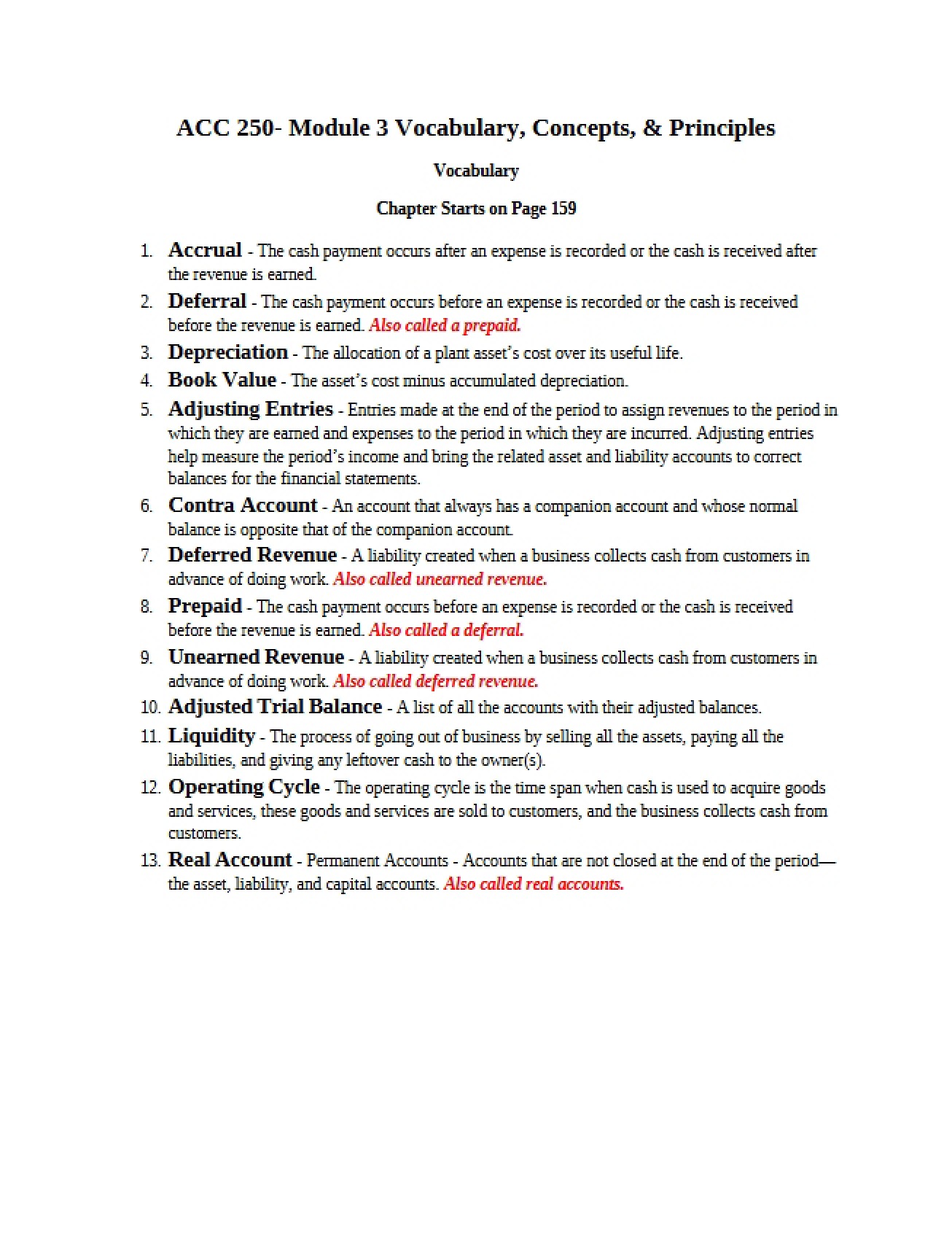 Accounting Concepts and Principles