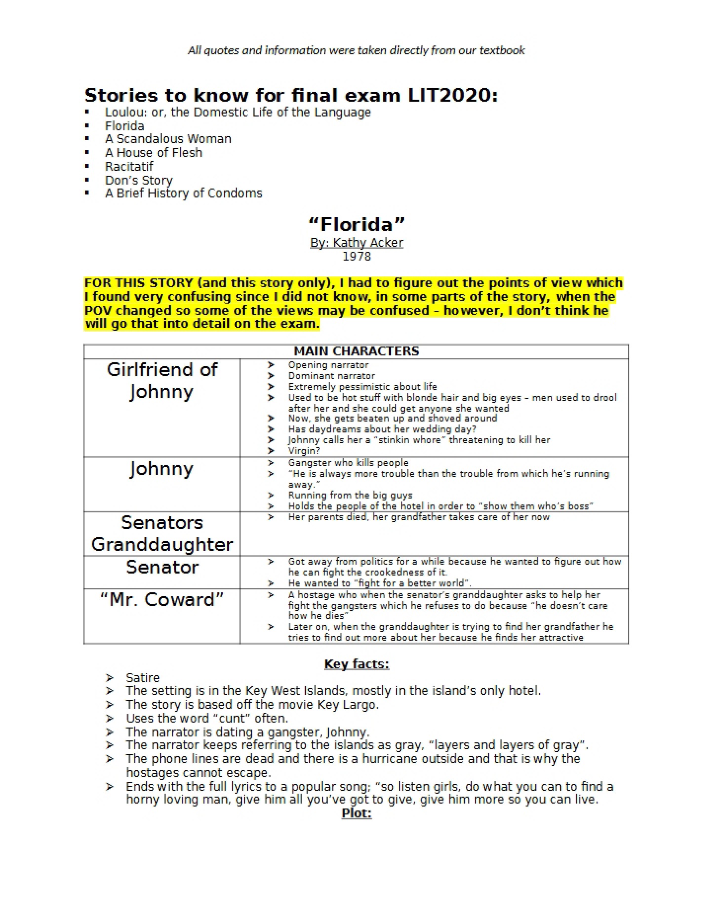 Comprehensive Literature Final