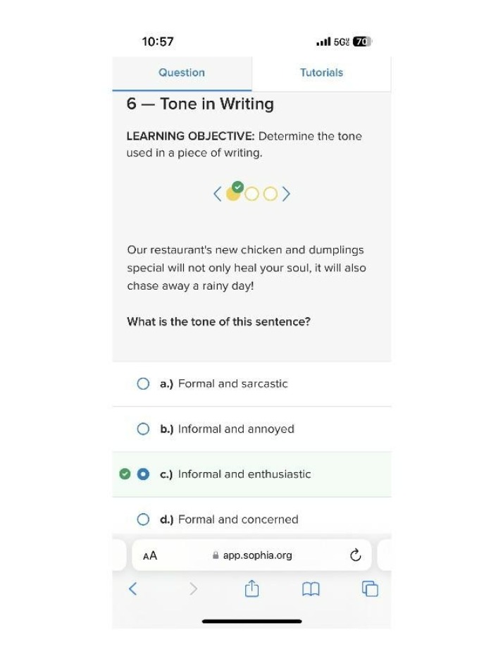 Quiz on Tone in Writing
