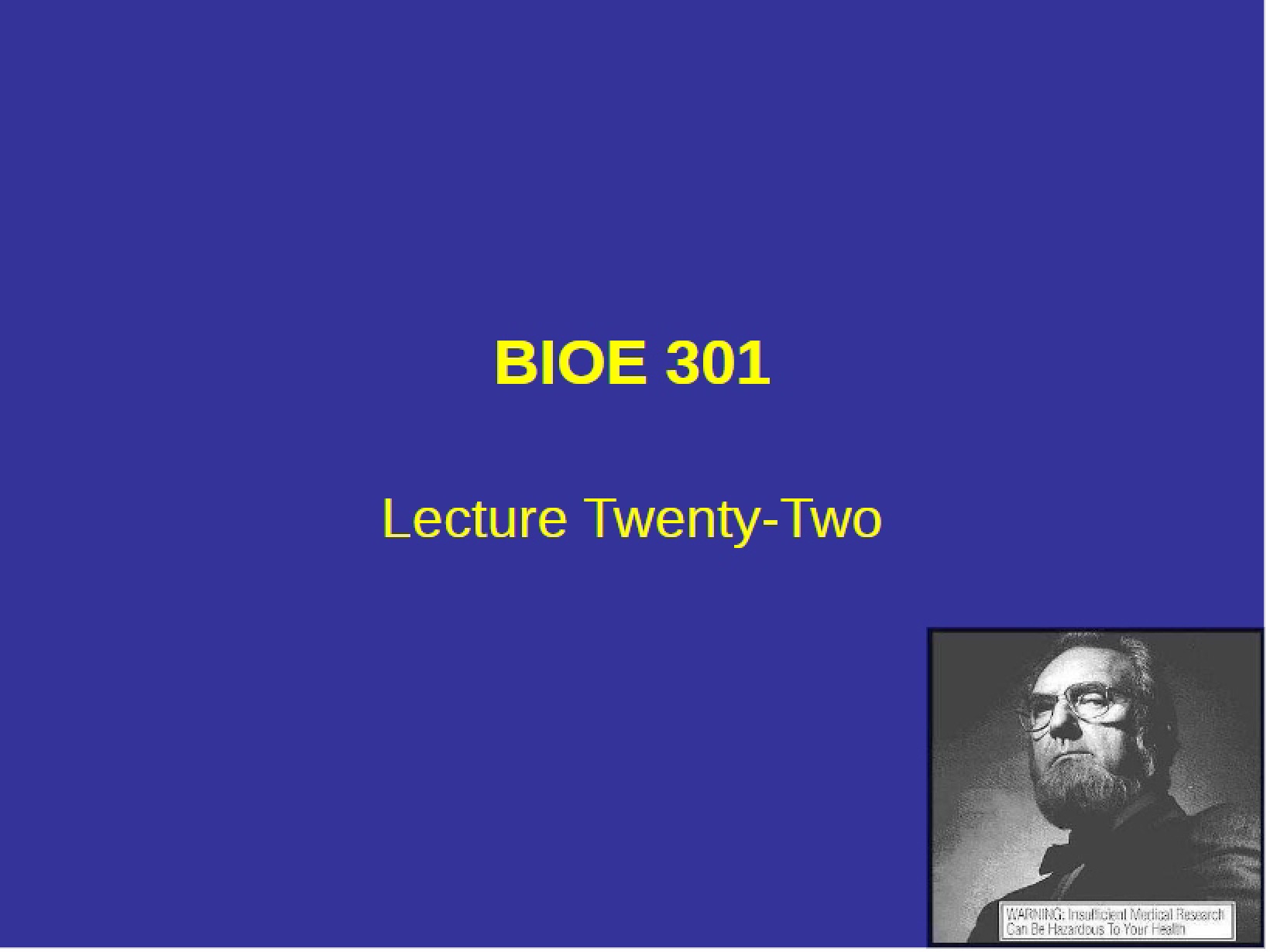 Bioengineering Lecture Notes (10)