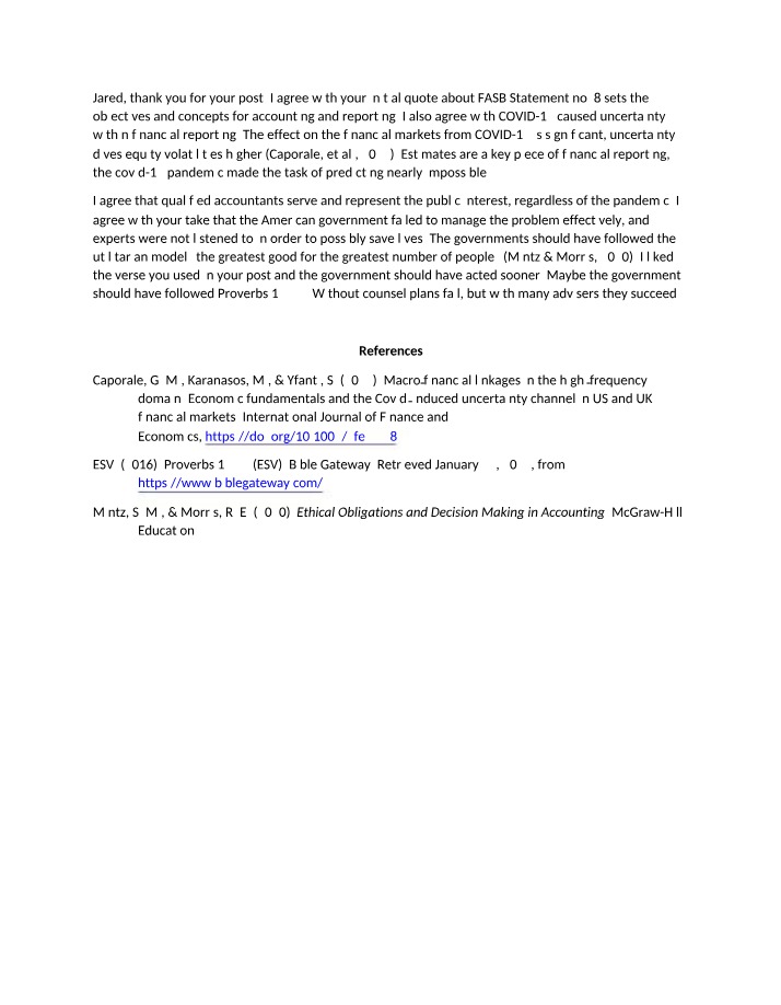 COVID-19 Impact on Financial Reporting Uncertainty