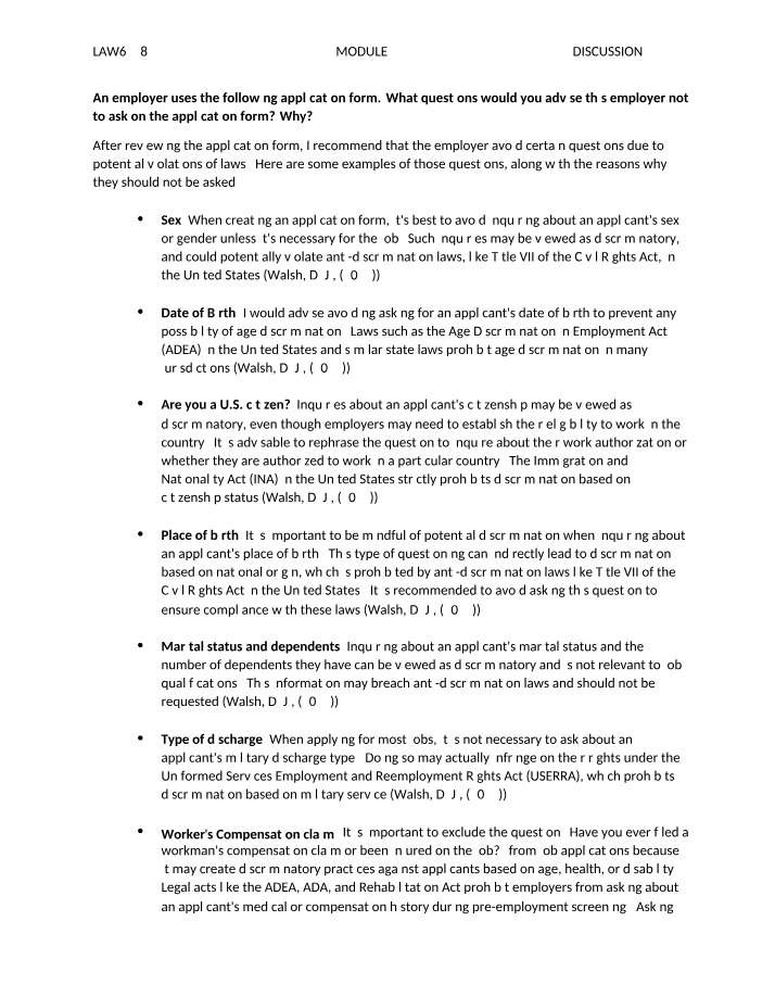 Discussion 4 for LAW6548