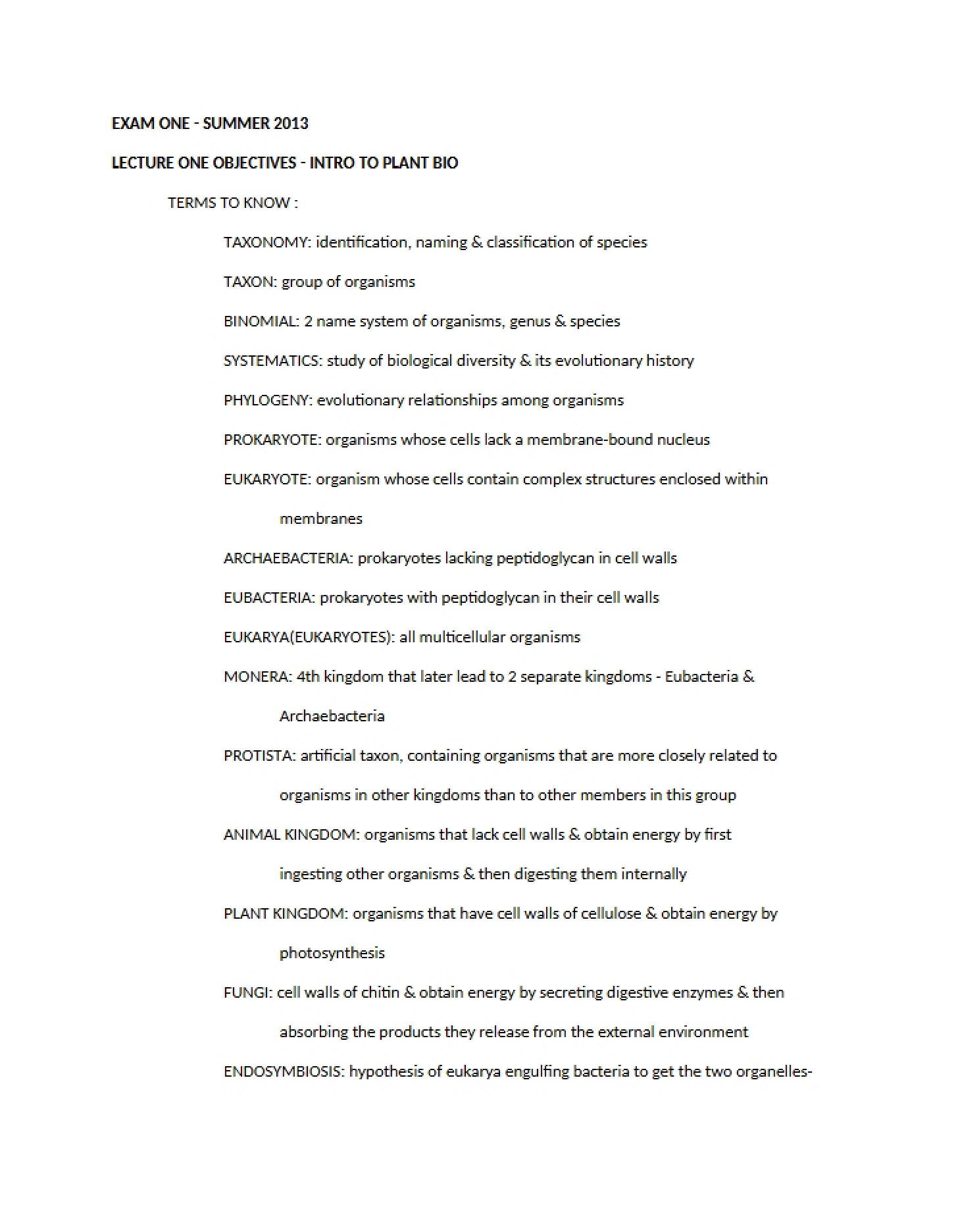 Initial Performance Assessment