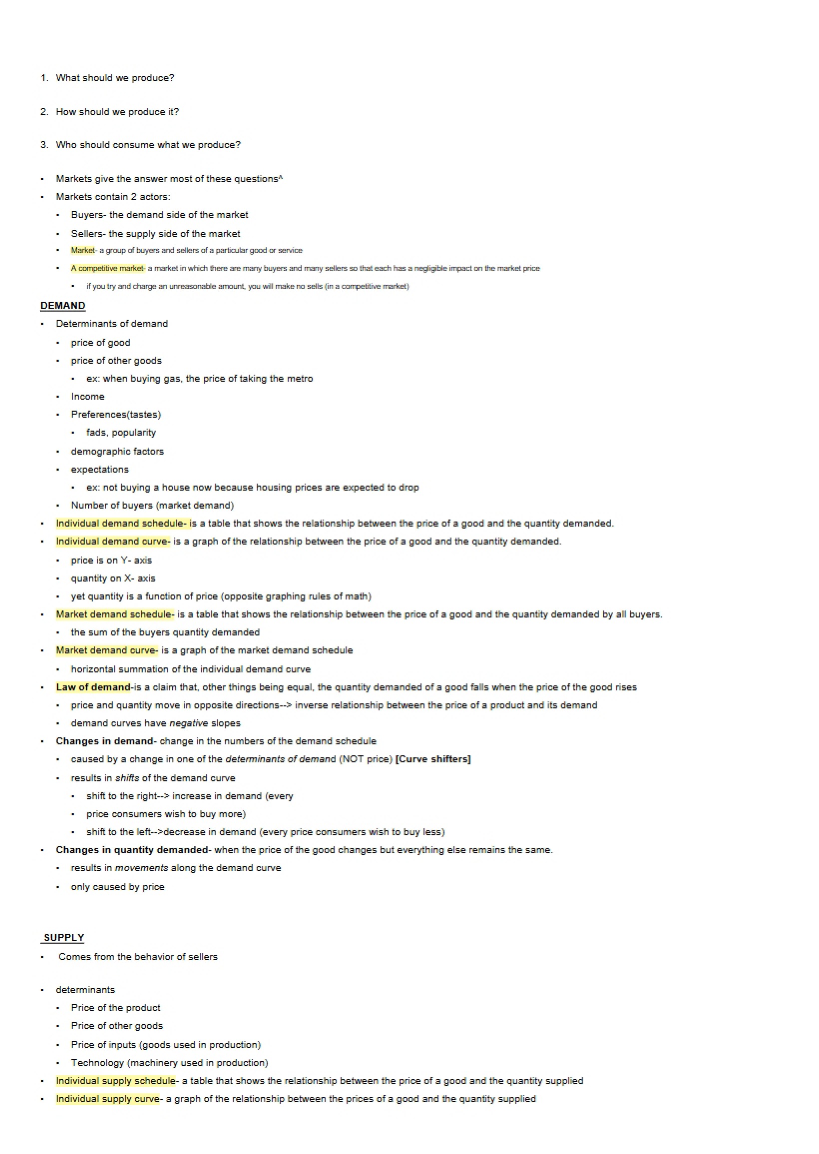 ECON 200 Lecture Notes (Set 3)