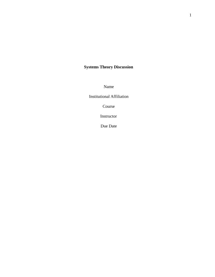 Strengths and Weaknesses of Systems Theory