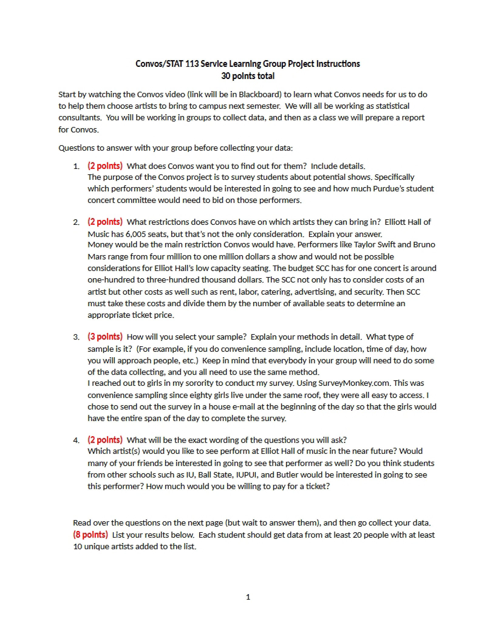 Project on Conversations