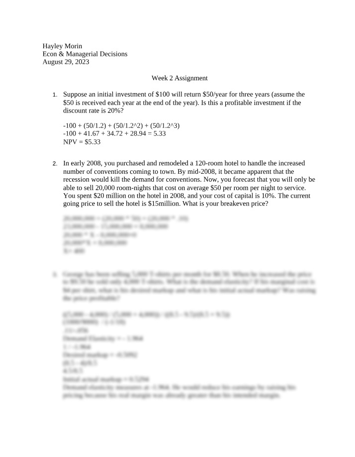 ECON5310 - Week 2 Assignment