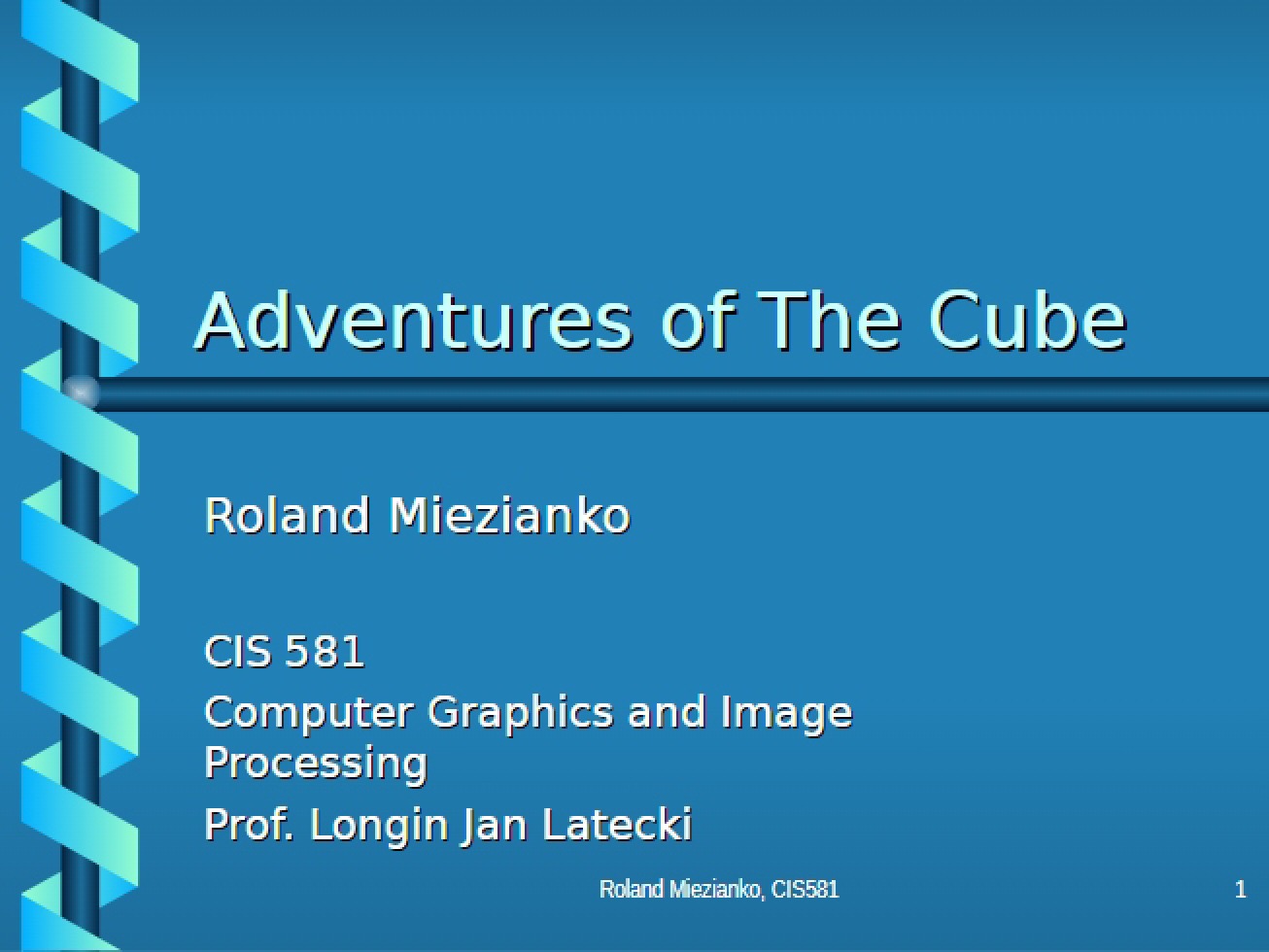 Graphics Project Adventures of the Cube
