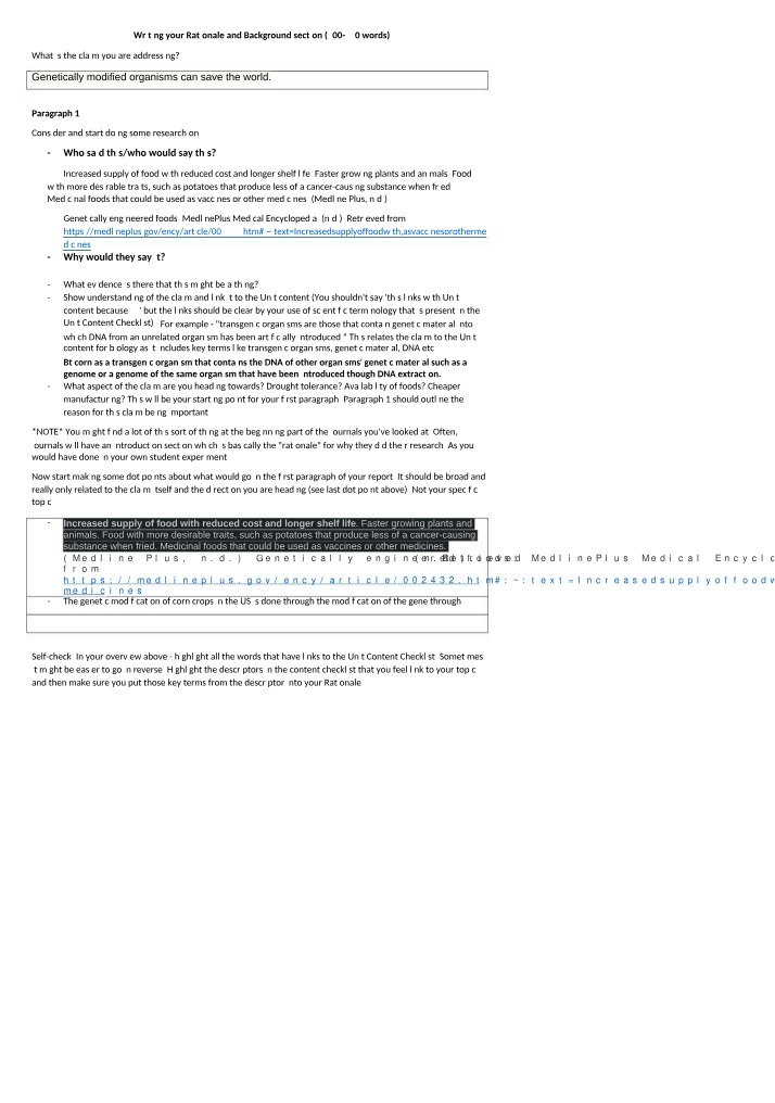 Potential of Genetically Modified Organisms to Solve Global Issues