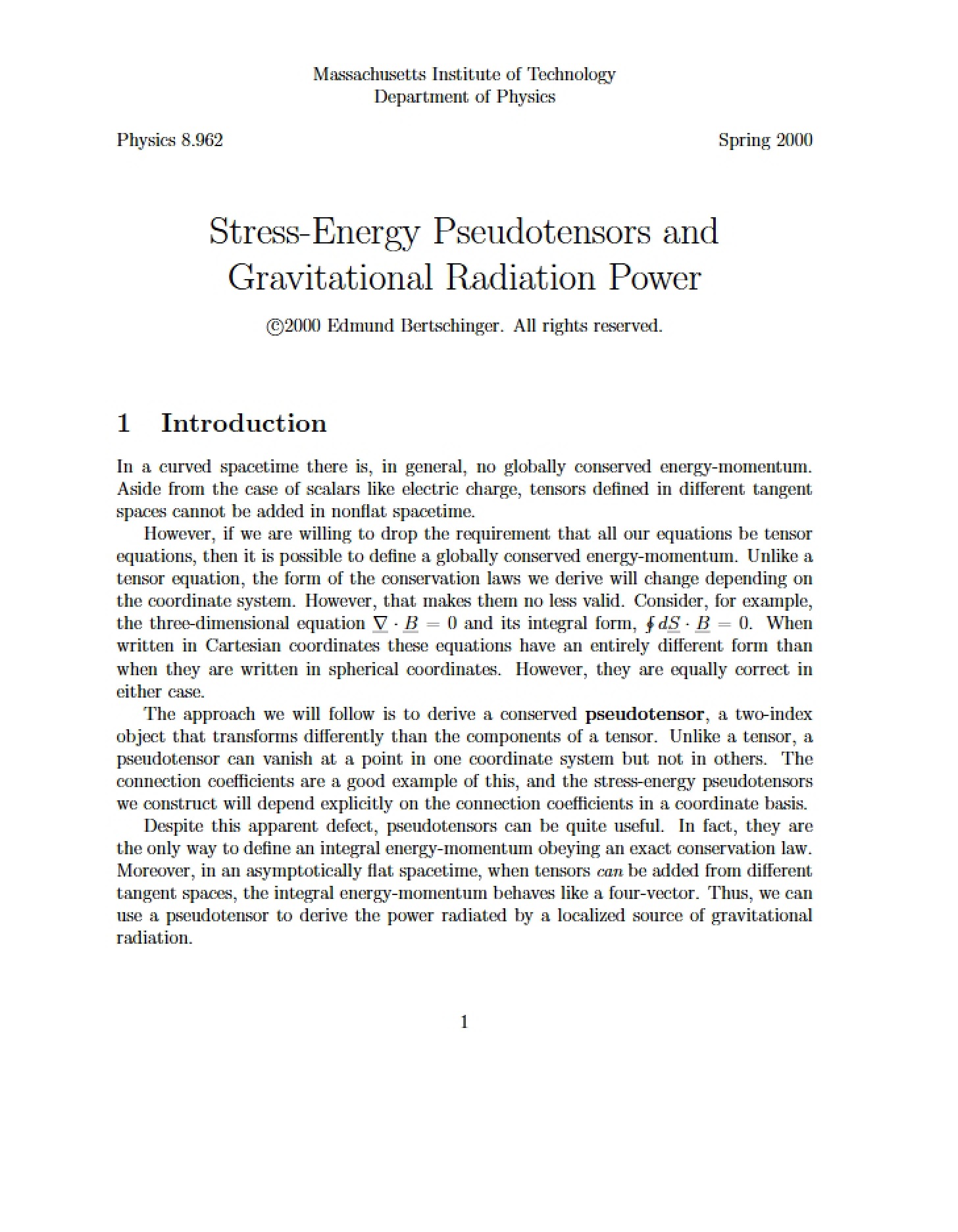 Gravitational Radiation Power and Stress-Energy Pseudotensors