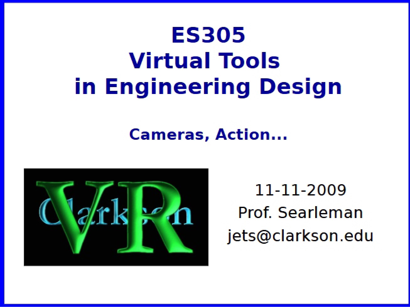 Introduction to Virtual Engineering Tools