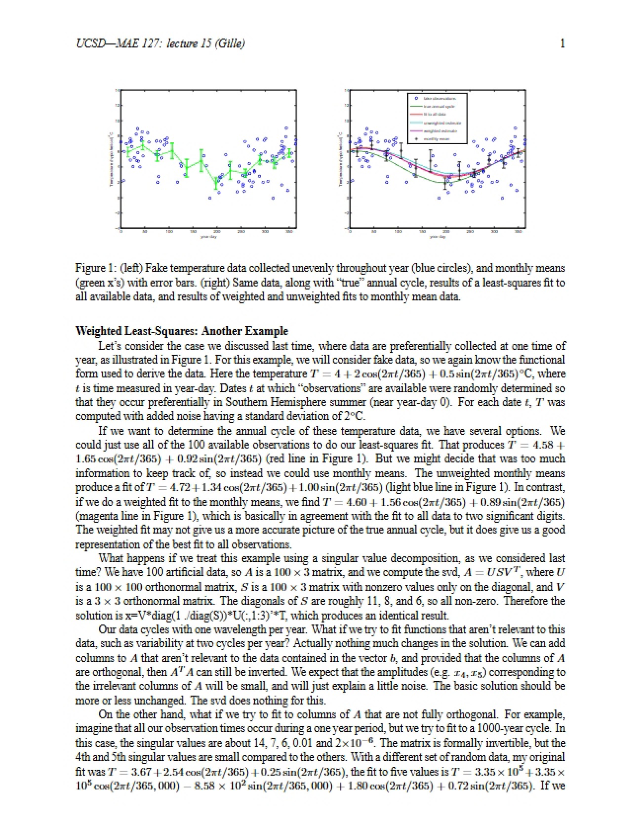 Statistical Methods for Engineering Lecture