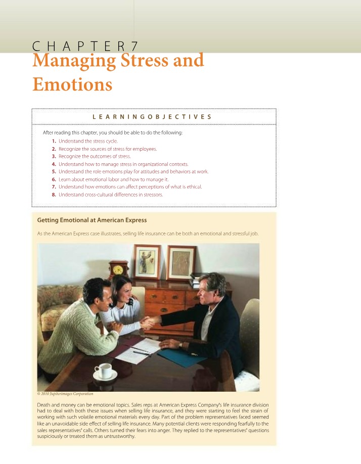 Impact of Stress and Emotions on Sales Performance
