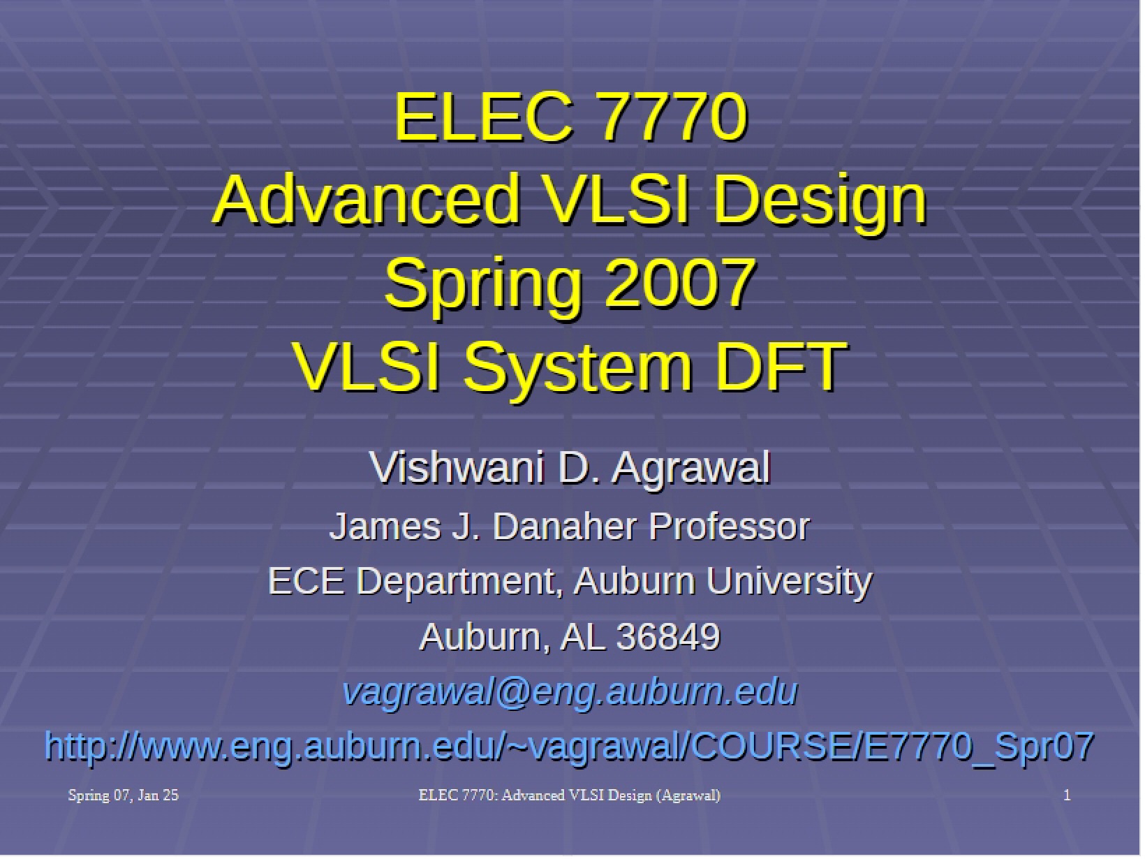 DFT for VLSI Systems