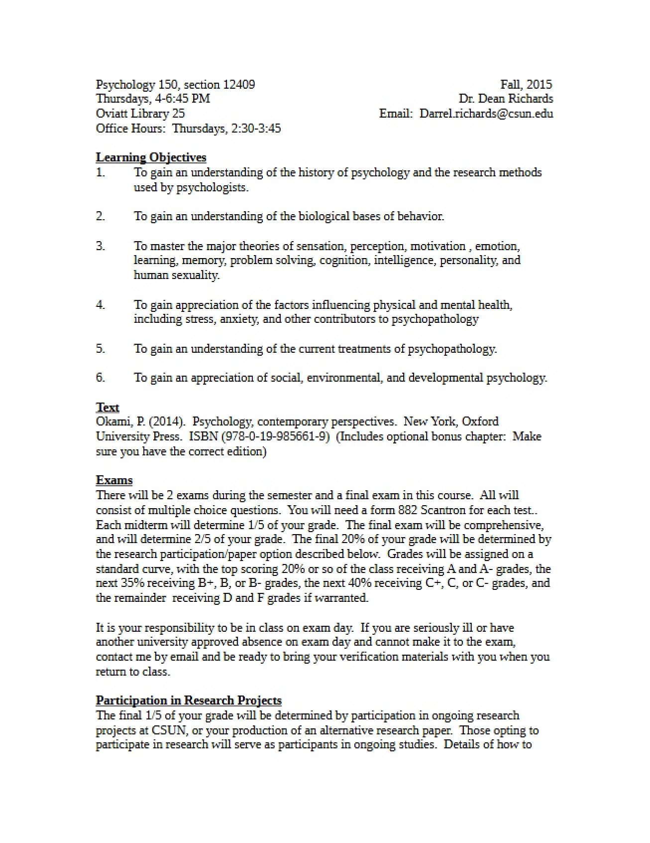 World Geography Syllabus Fall 2015