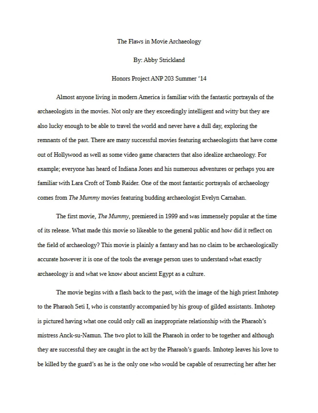 Project for Honors