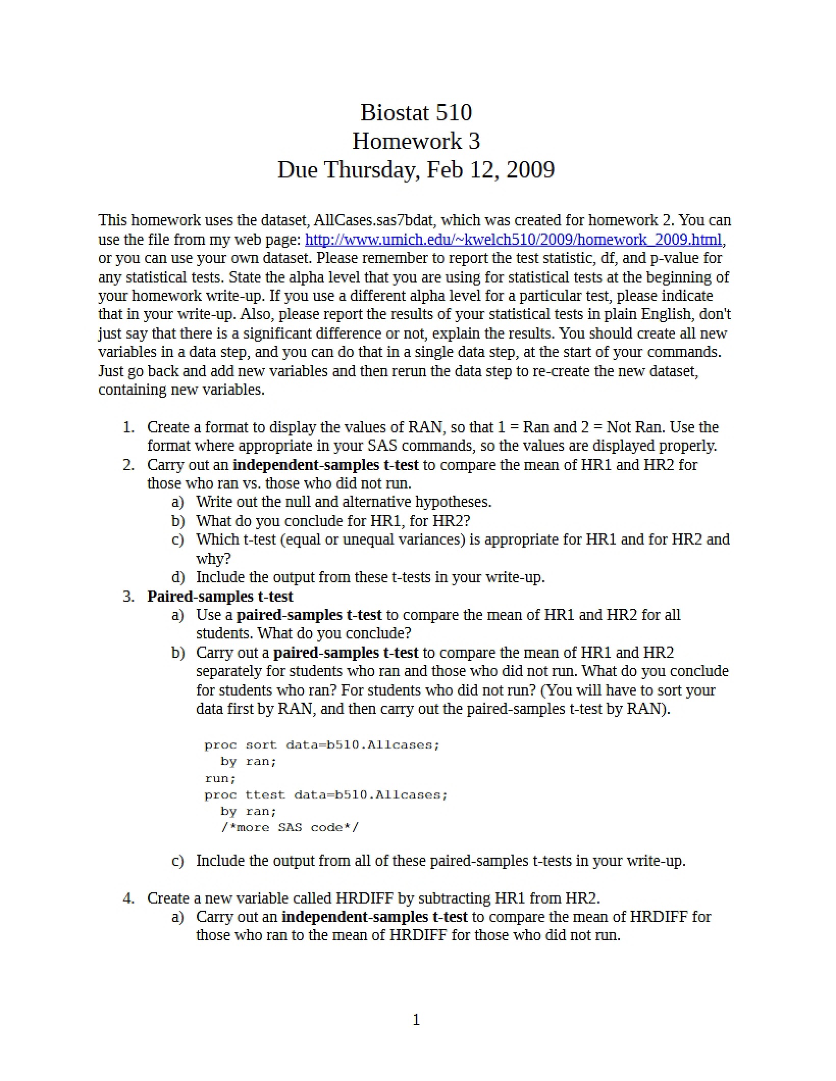 Assignment Three