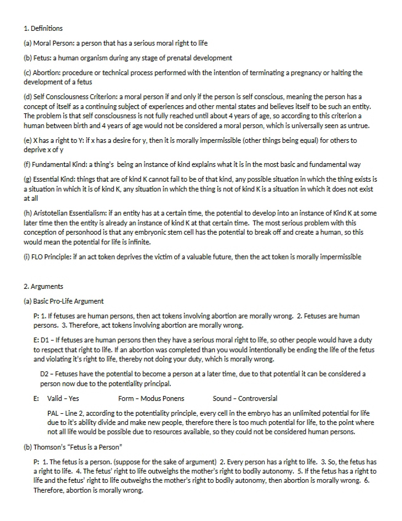 Lecture Notes on Ethics