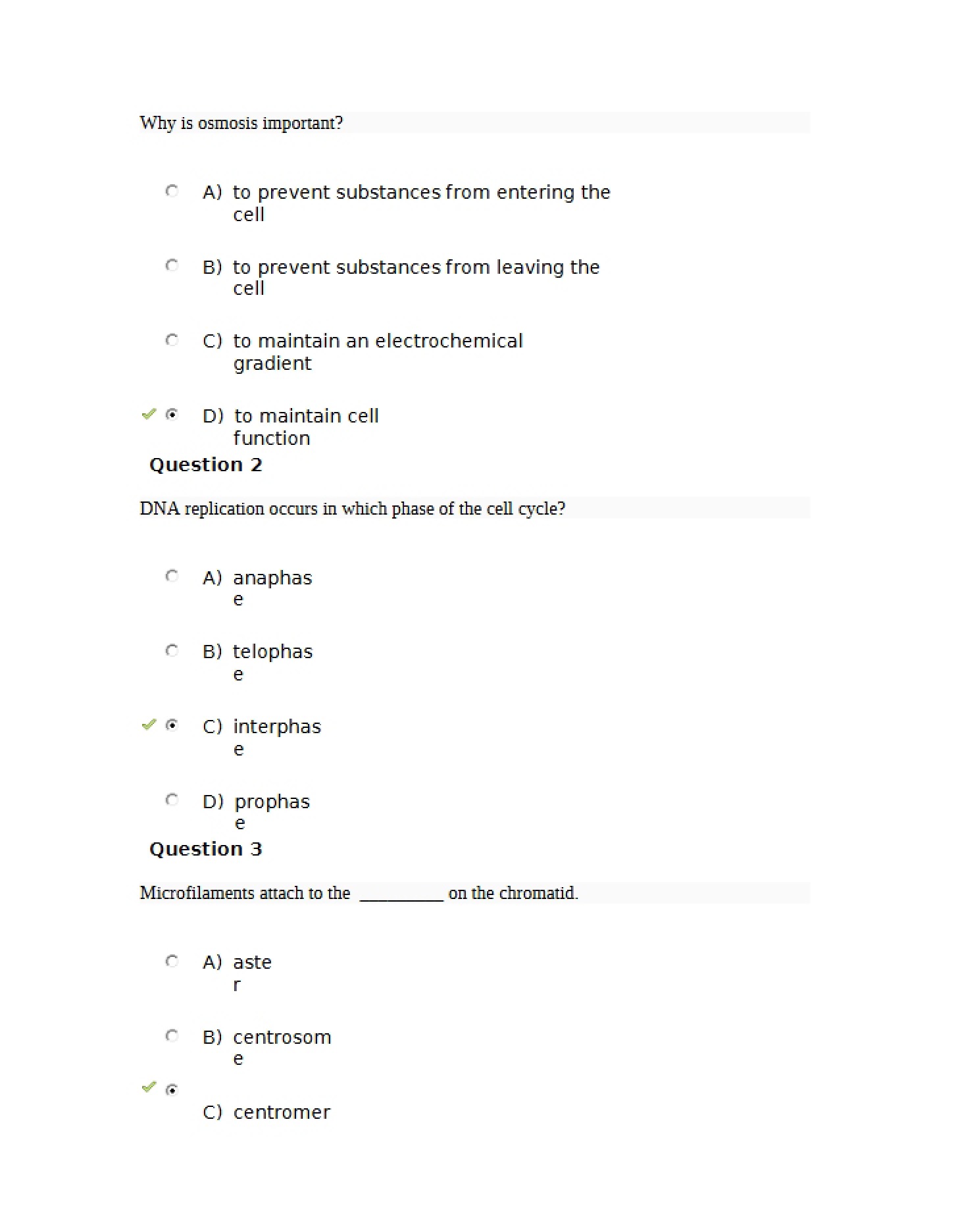 Examination