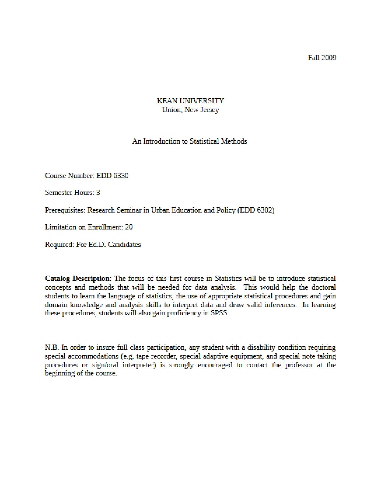 Introductory Guide to Statistical Methods