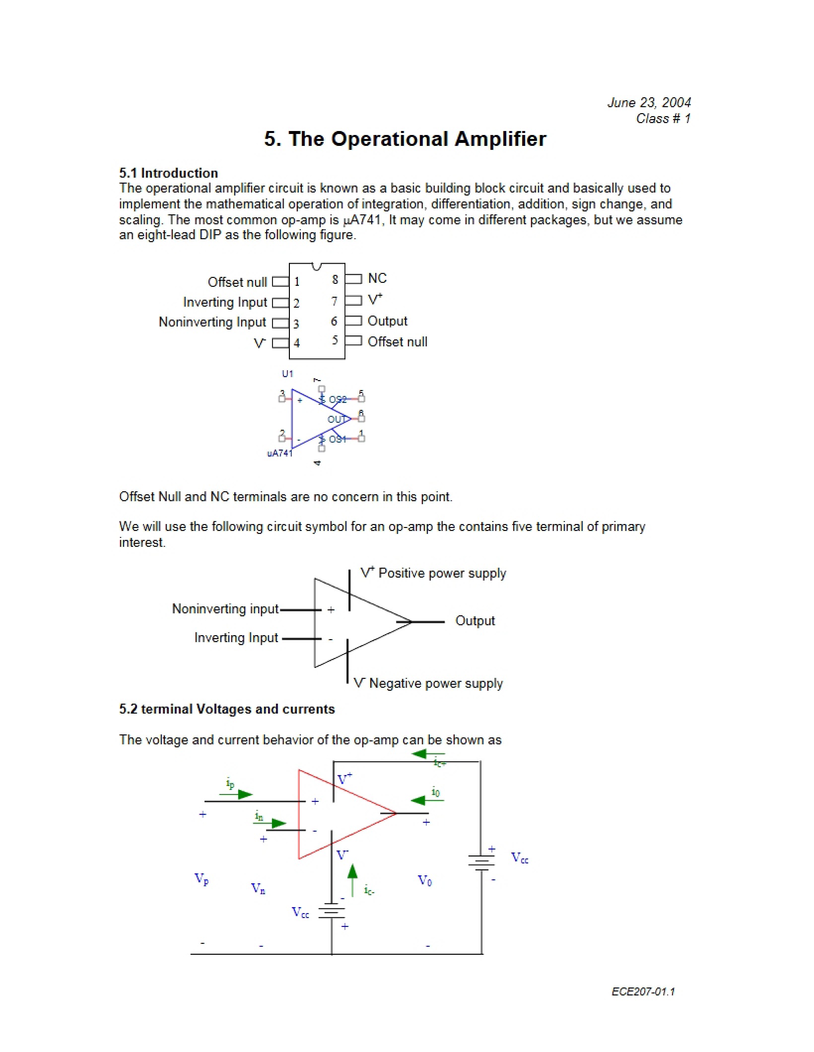 Operational Amplifier