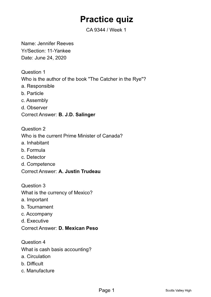 CENG CA9344 Course File