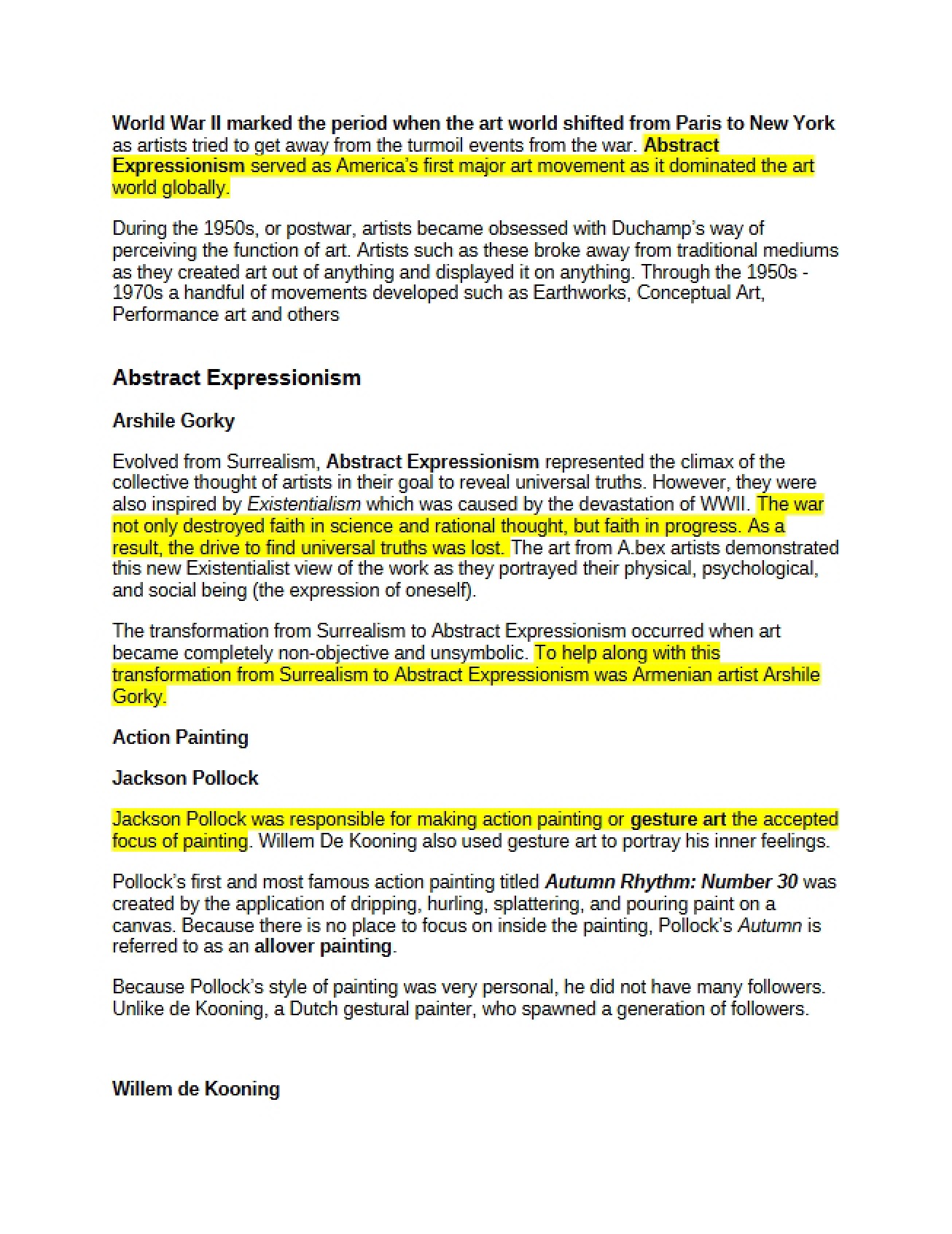 Abstract Expressionism Guide