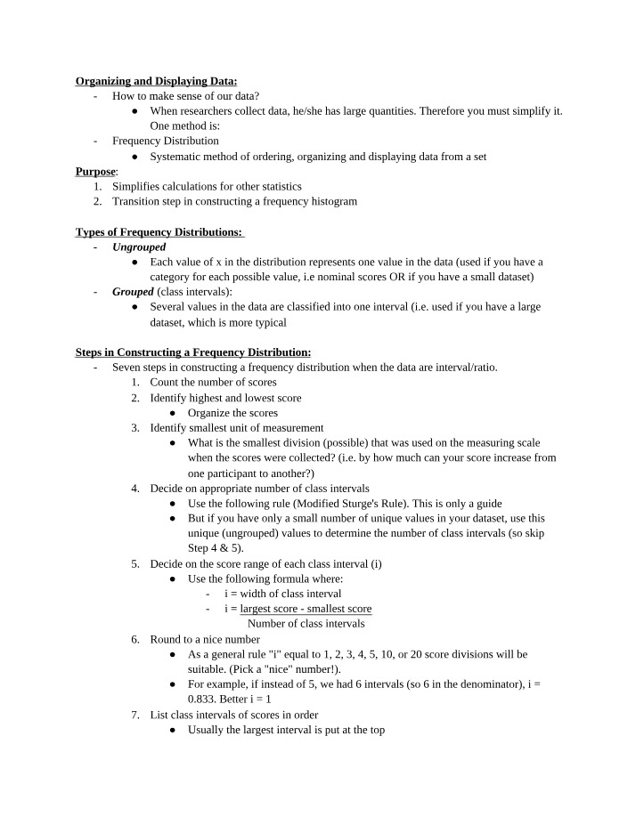 Frequency Distributions and Histograms - Organizing and Displaying Data