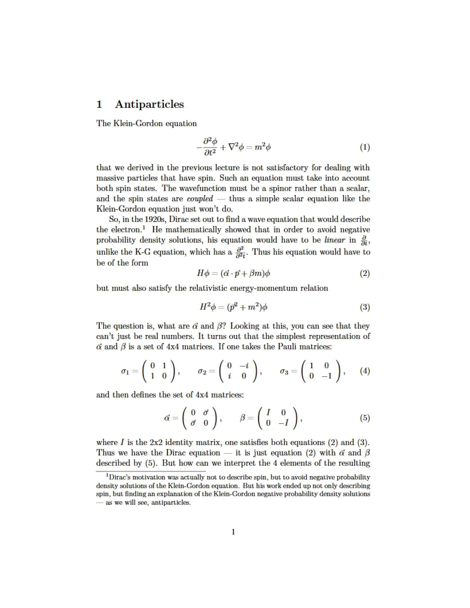 Physics of Antiparticles