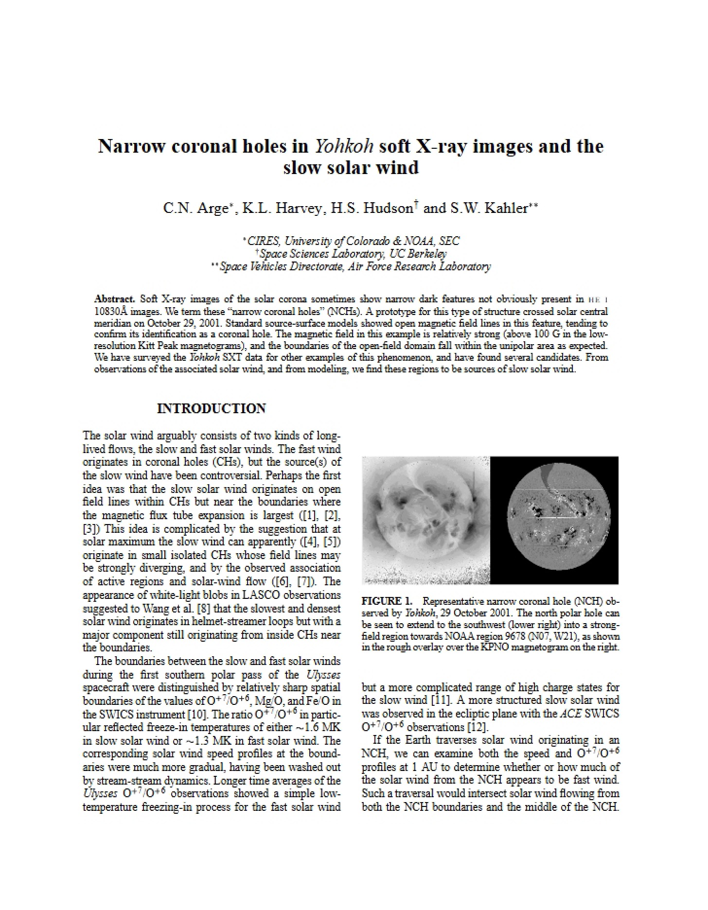Yohkoh Soft X-ray Imagery Narrow Coronal Holes