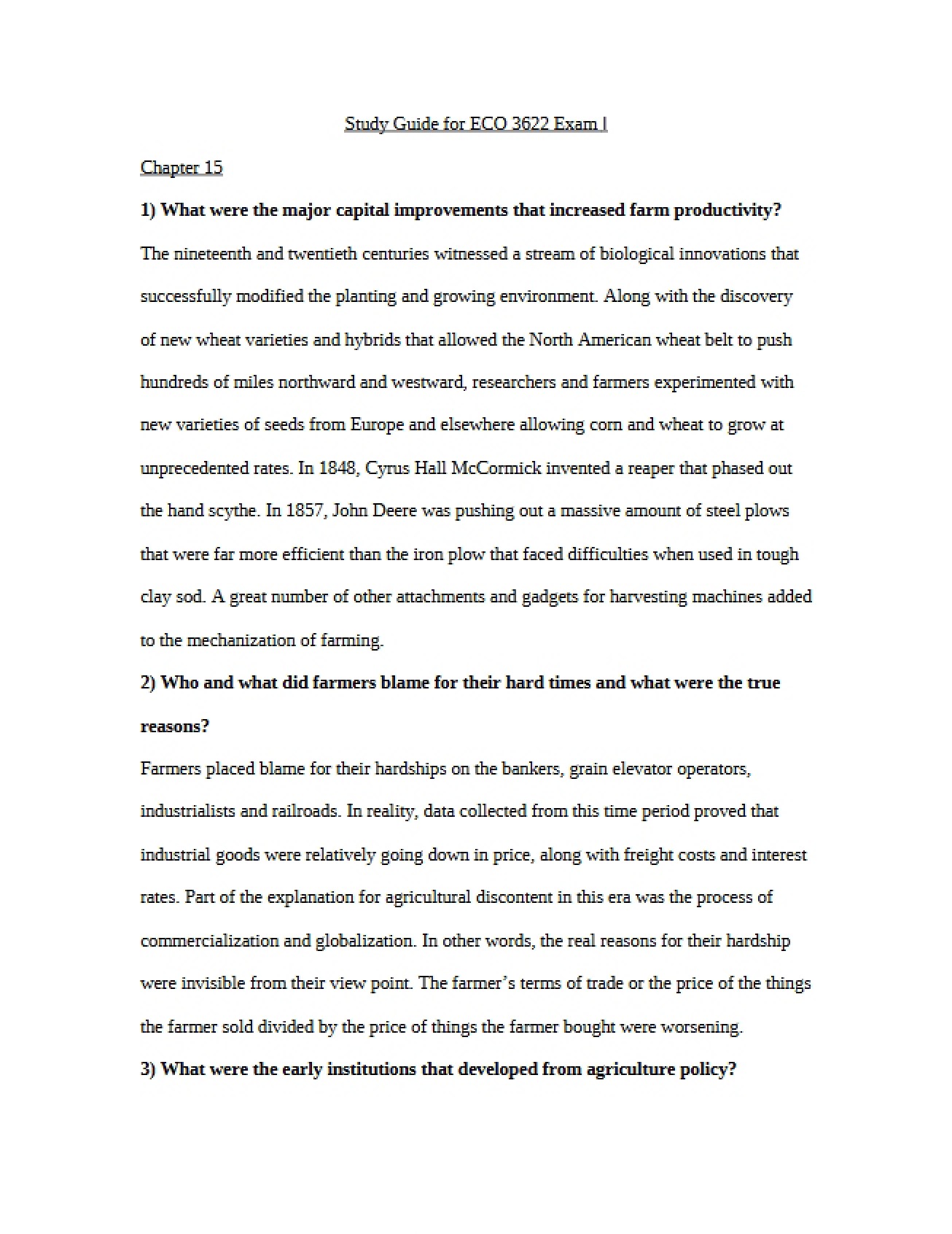 American Economic Growth Course Review