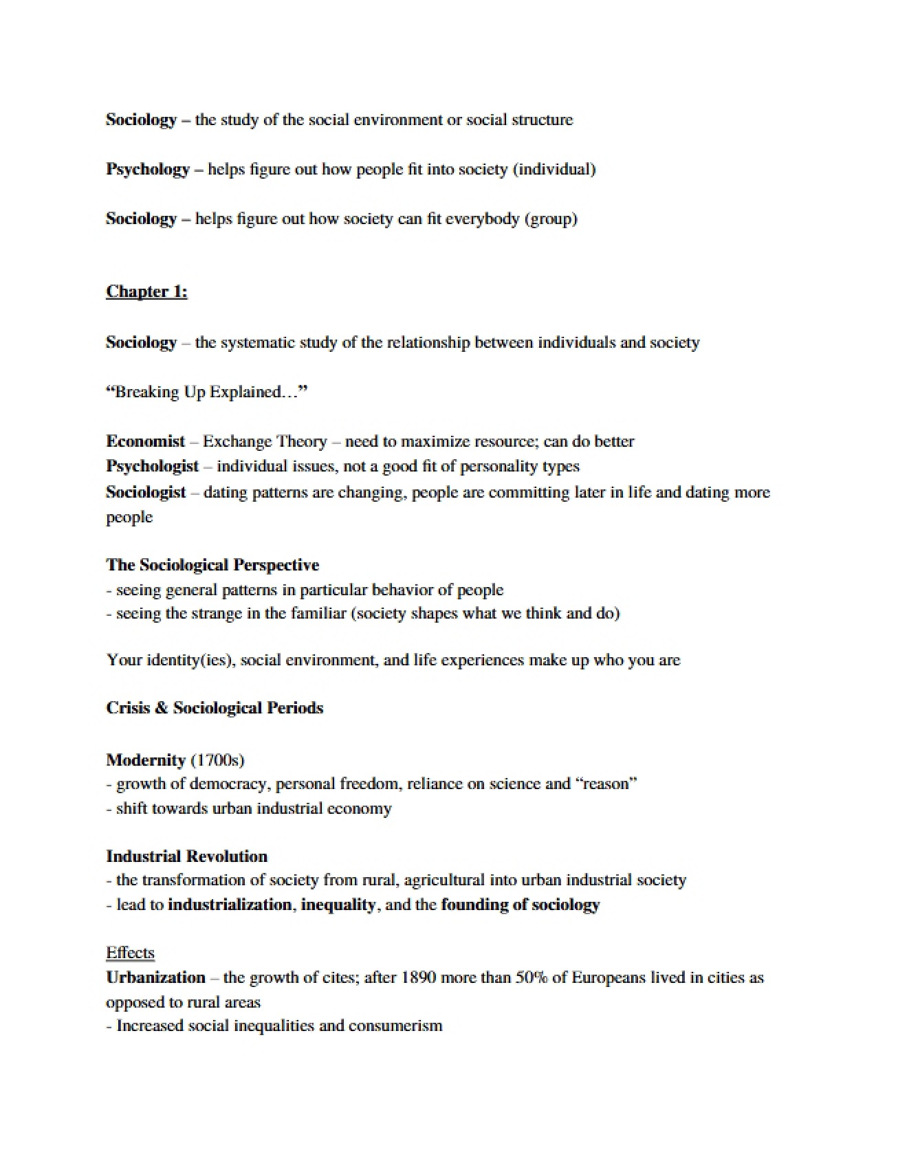 Chapter One Overview