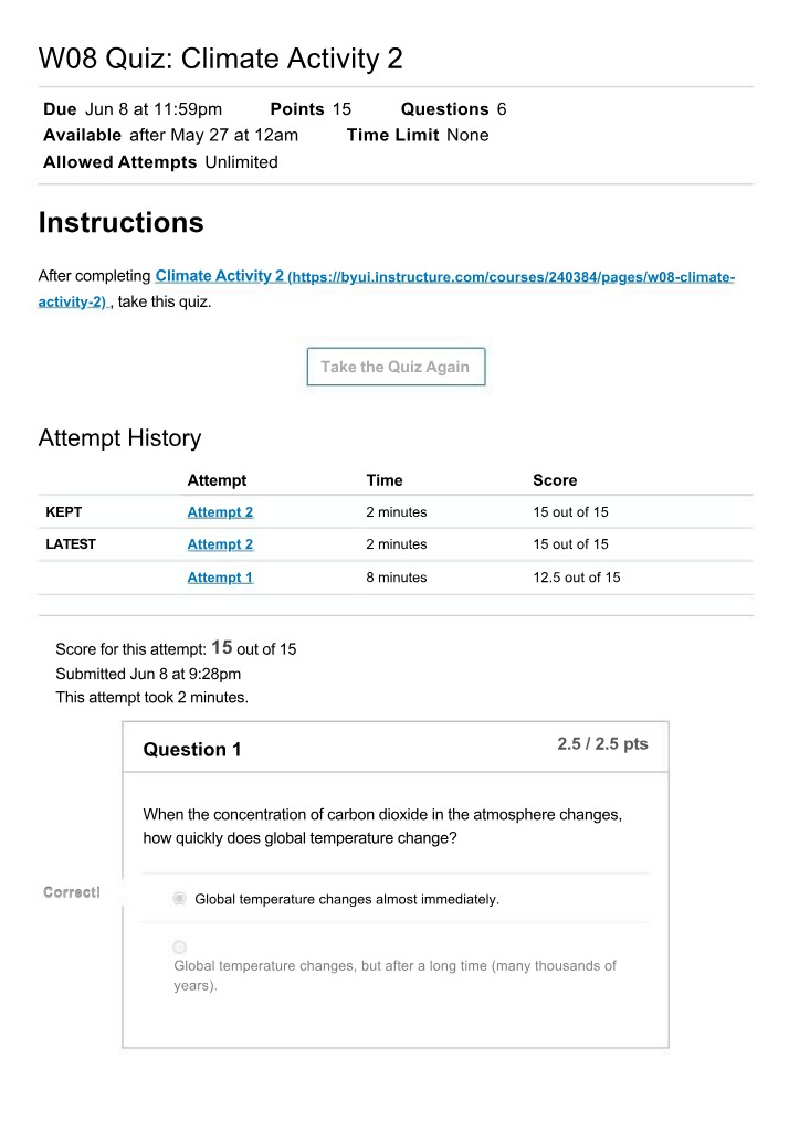 Climate Activity 2 Quiz (W08)